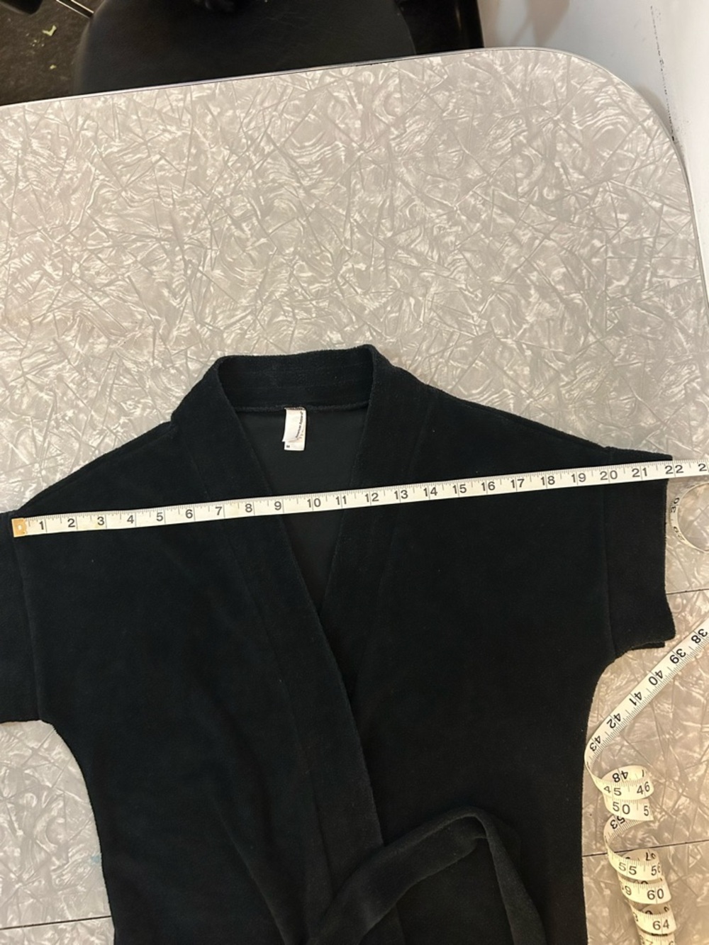 American Apparel Black Terry Robe - Picture 7 of 10